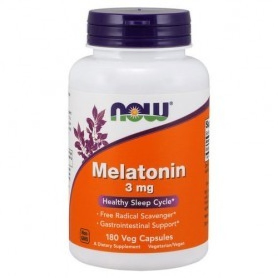 NOW - Melatonin 3mg - 180 caps. Now foods
